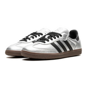 Adidas Samba OG Silver Metallic Black Gum
