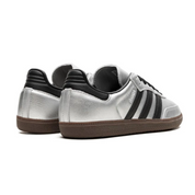 Adidas Samba OG Silver Metallic Black Gum