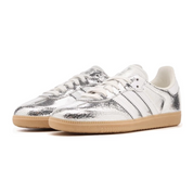 Adidas Samba OG Silver Metallic Cracked Leather
