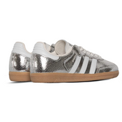 Adidas Samba OG Silver Metallic Cracked Leather
