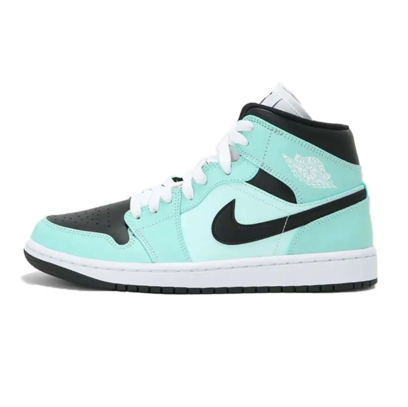 Air Jordan 1 Mid Aqua Blue Tint EKICKS