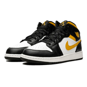 Air Jordan 1 Mid White Pollen Black Gs