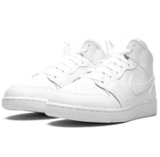 Air Jordan 1 Mid GS Triple White