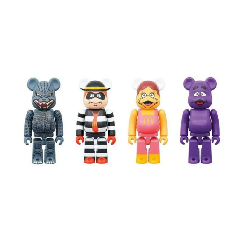 Bearbrick Godzilla vs McDonalds 150% Set of 4