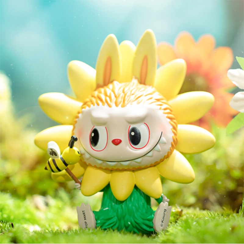Pop Mart Labubu The Monsters Flower Elves Series Helianthus Sun Flower Figure