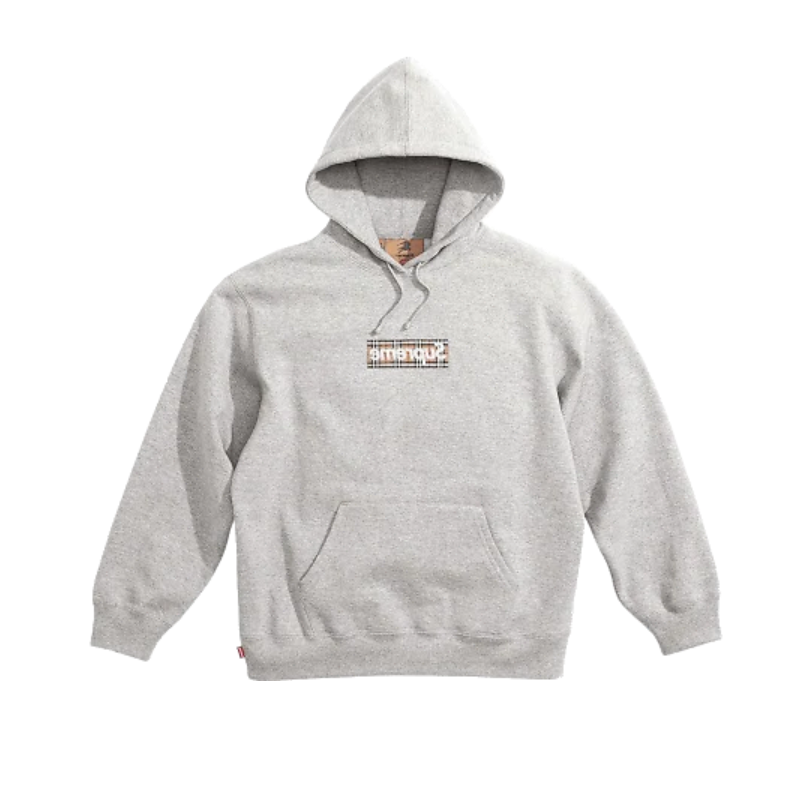 Orange box sale logo supreme hoodie