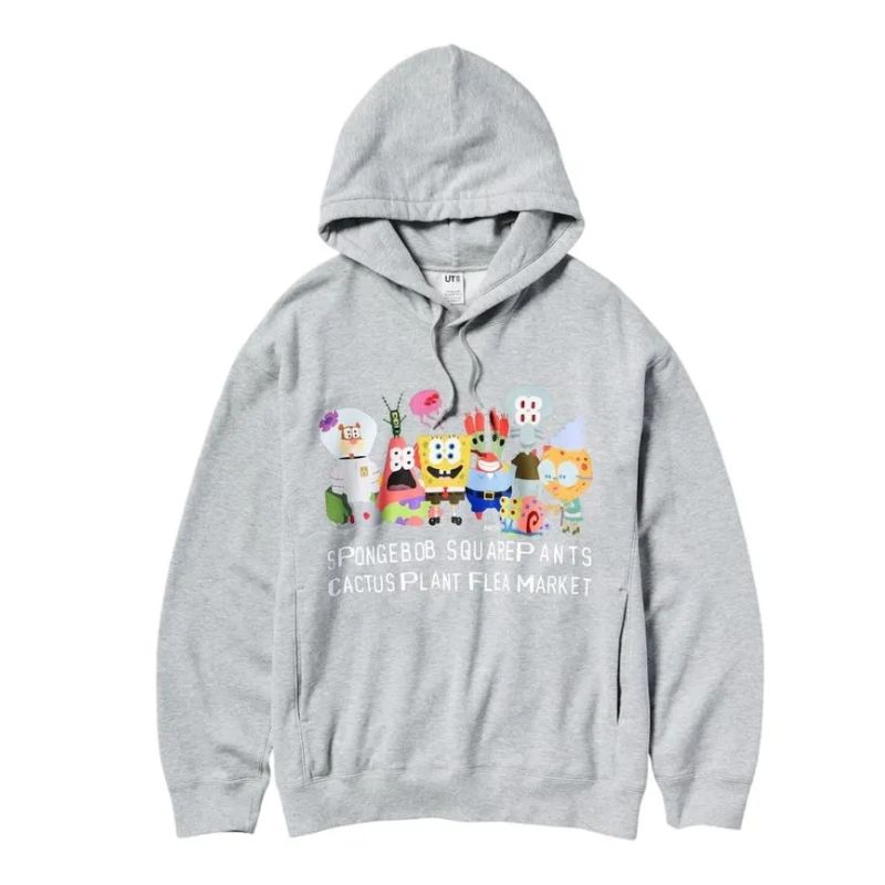 Uniqlo x CPFM Spongebob Squarepants Hoodie Gray