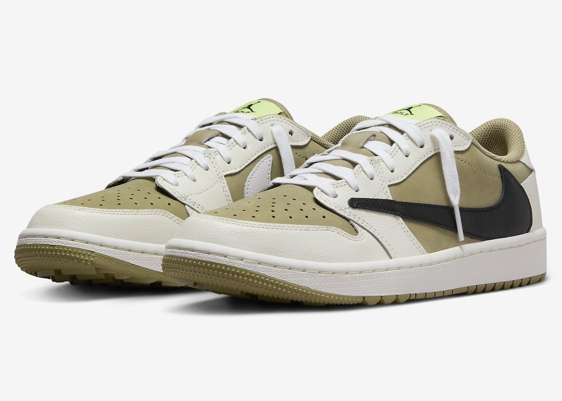 Travis Scott x Air Jordan 1 Low Golf "Olive"