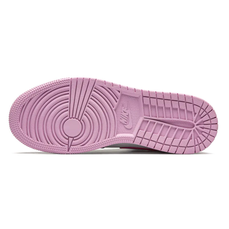 White and light pink jordans deals