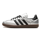Adidas Samba OG Silver Metallic Black Gum