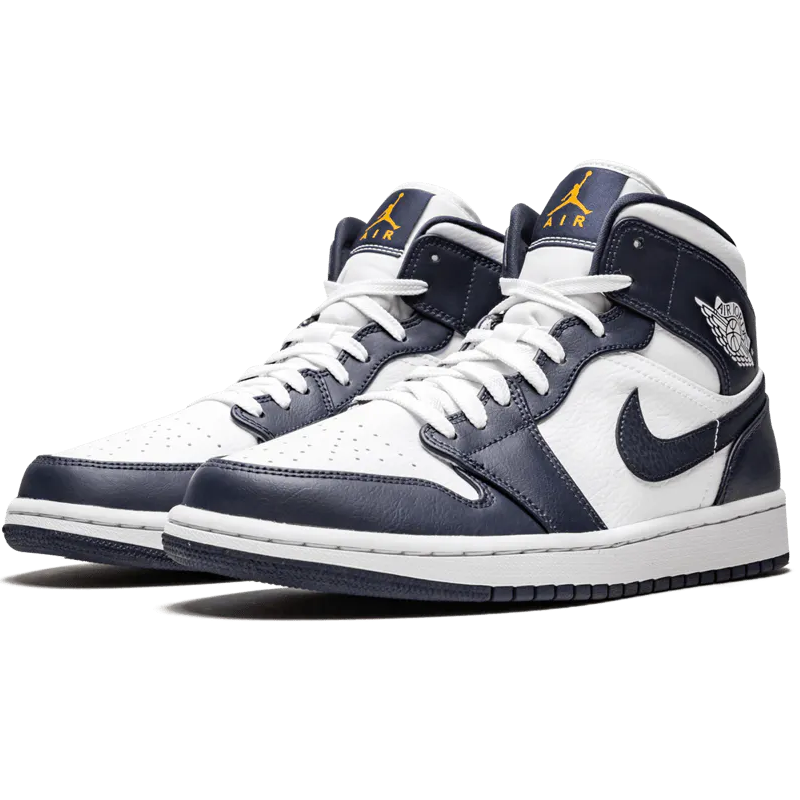 Blue white and gold jordans deals