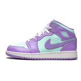Air Jordan 1 Mid Purple Aqua Gs