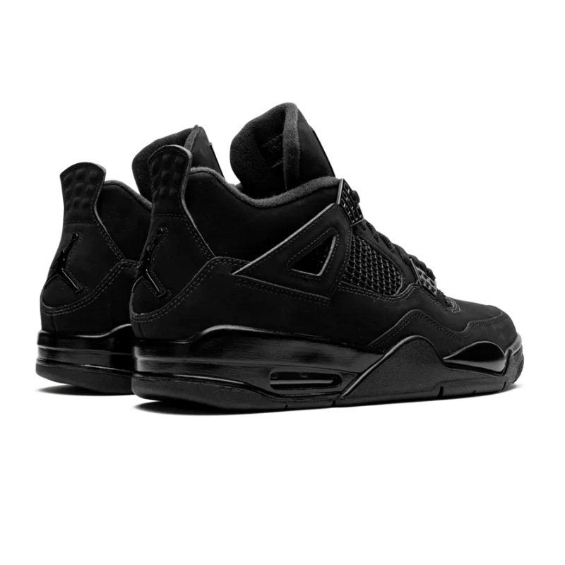 Air Jordan 4 Retro (BLACK CATS)  Jordan 4 black, Jordan 4 black cat, Air jordan  4 black cat