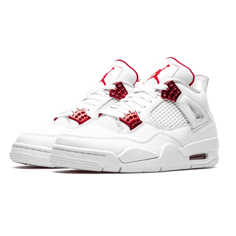 Shiny top red jordans