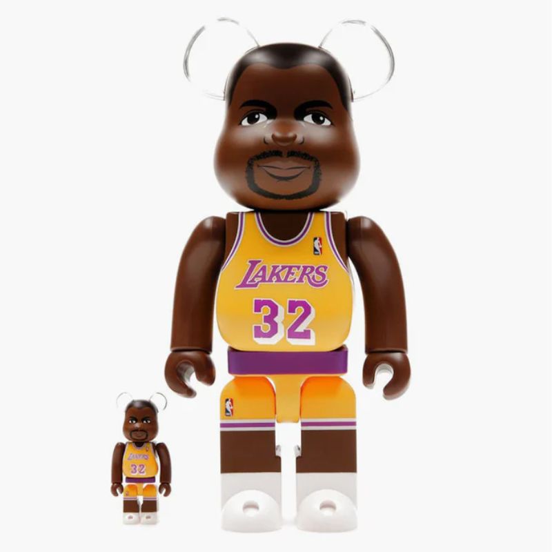 Bearbrick Magic Johnson 100% + 400% Zestaw