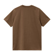 Carhartt WIP Script Embroidery T-Shirt Lumber/White