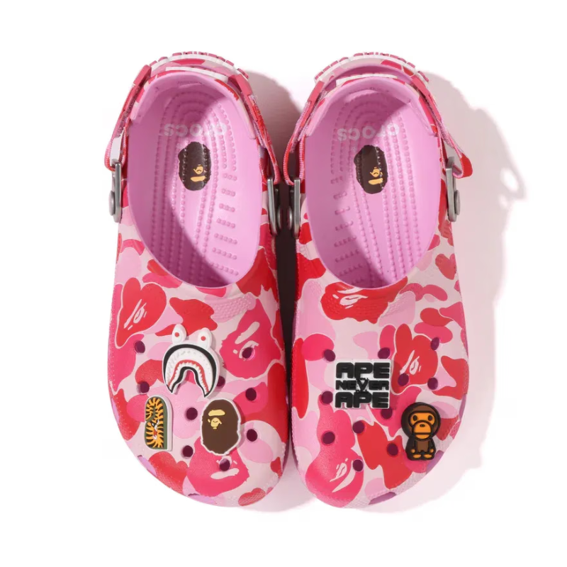即完 BAPE CROCS CLOG ABC CAMO PINK 28㎝ Crocs Classic Clog A Bathing Ape ABC Camo Pink – EKICKS