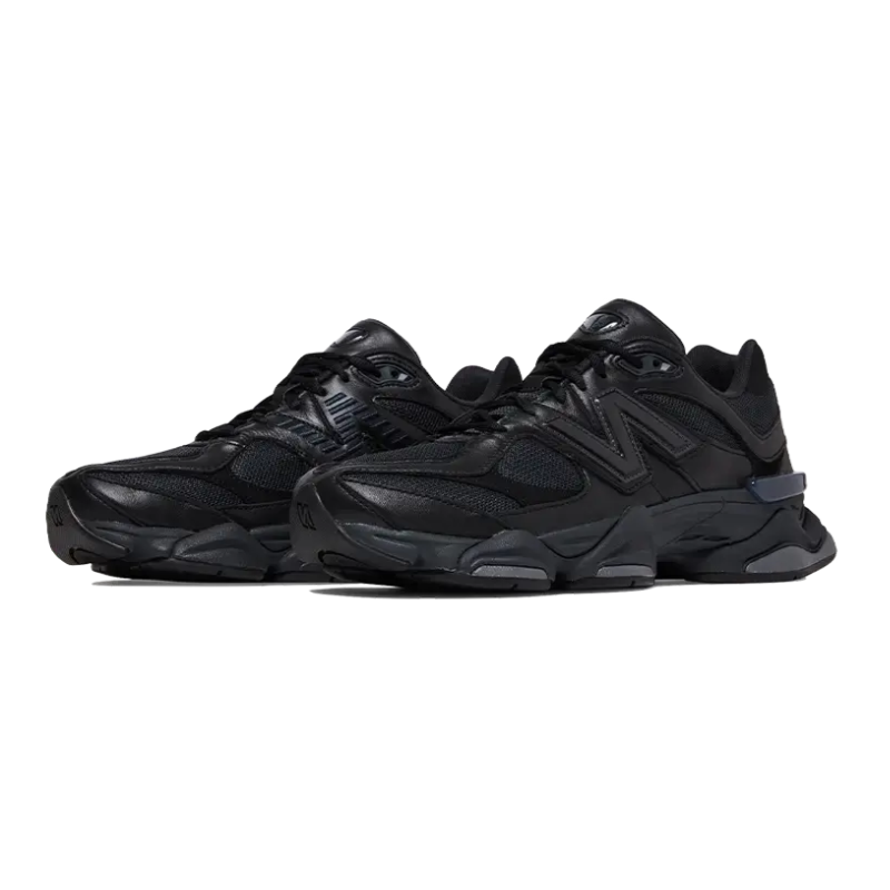 New Balance 9060 Triple Black Leather EKICKS