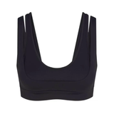 Nike x SKIMS Women's Matte Double Strap Scoop Bra Obsidian