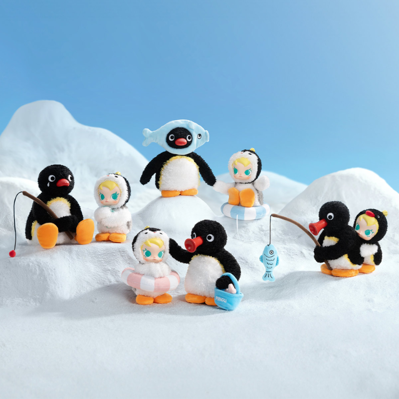 Pop Mart Baby Molly x Pingu Happy Fishing Series Plush Pendant