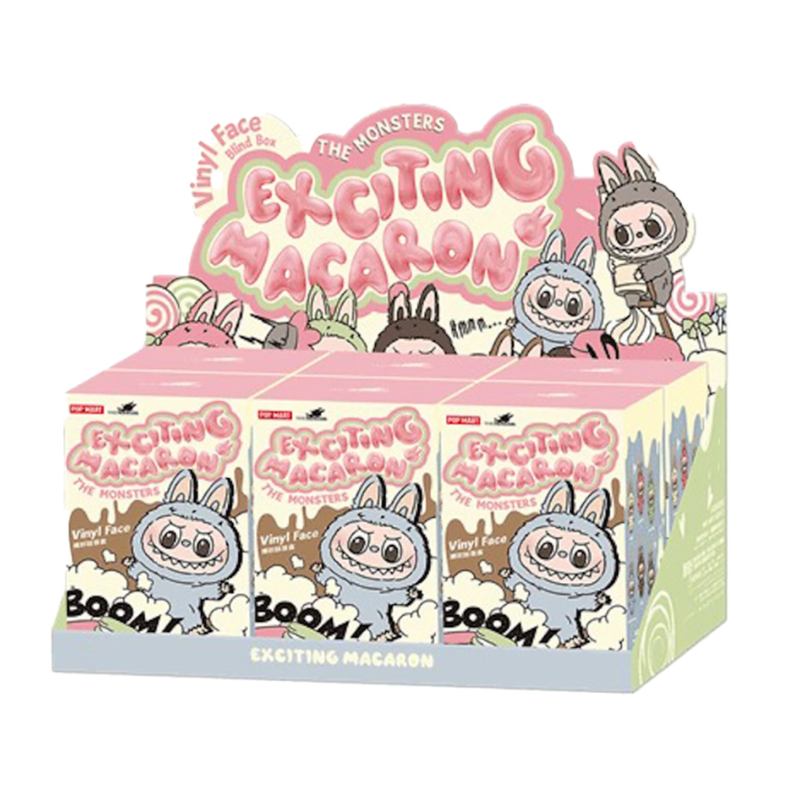 Pop Mart Labubu The Monsters Tasty Macarons Vinyl Plush Single Blind Box