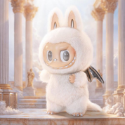 Pop Mart The Monsters Labubu Zimomo Angel in Clouds Figure (58cm)