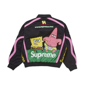 Supreme SpongeBob SquarePants Jeff Hamilton Racing Jacket Black