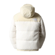 The North Face High Pile 600 Fill Recycled Waterfowl Down Nuptse Jacket Gardenia White-Gravel