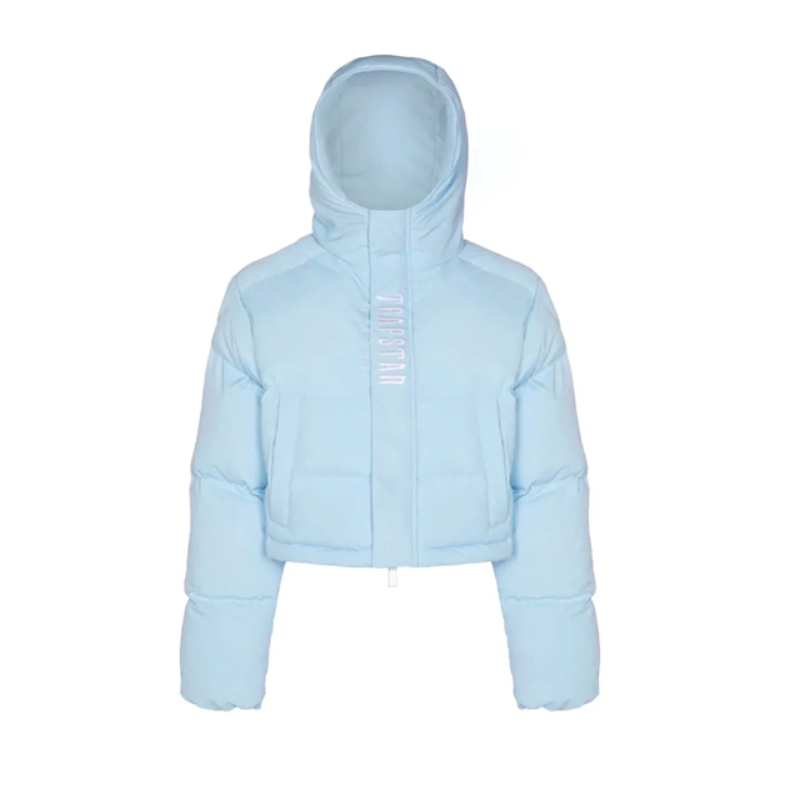 Trapstar Women’s Decoded Hooded Puffer 2.0 Ice Blue